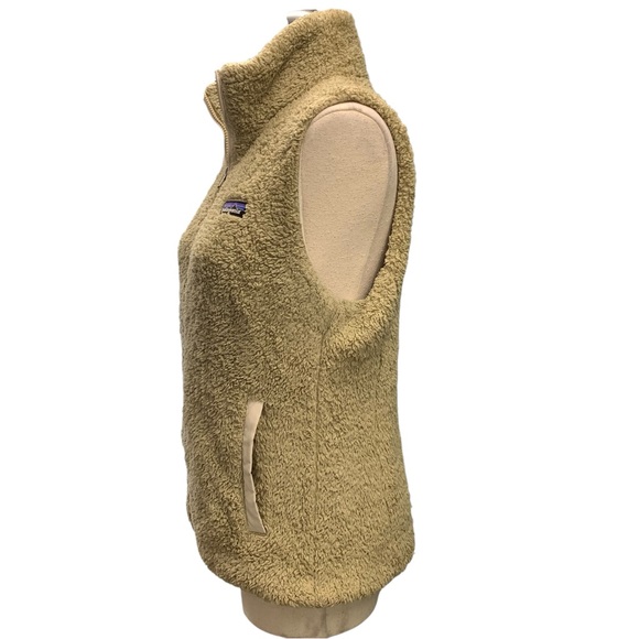 PATAGONIA Tan Olive Fleece Zip Front Vest Outdoor Layering - Size M (No Tag) - Picture 4 of 8